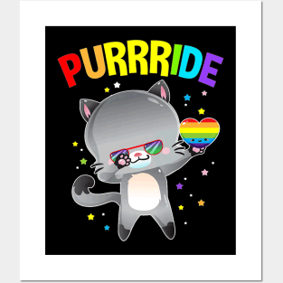 Purrride Pride LGBT Posters and Art